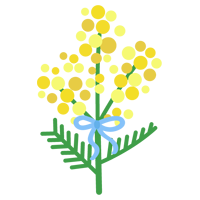ミモザの花のイラスト2