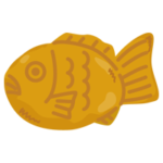 たい焼き（つぶあん）のイラスト1