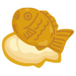 たい焼き（カスタード）のイラスト1