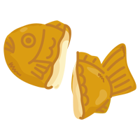 たい焼き（カスタード）のイラスト2