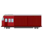 貨物列車のイラスト1