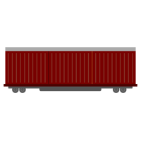 貨物列車のイラスト2