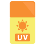 日焼け止めクリームのイラスト1