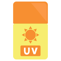 日焼け止めクリームのイラスト1