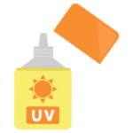 日焼け止めクリームのイラスト2