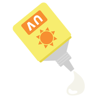 日焼け止めクリームのイラスト3