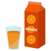 オレンジジュースのイラスト3