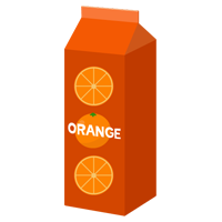 オレンジジュースのイラスト4