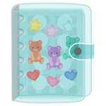 透明のシール帳のイラスト2