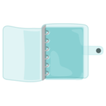 透明のシール帳のイラスト3