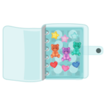 透明のシール帳のイラスト4