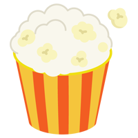 ポップコーンのイラスト1
