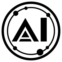 AIのアイコンのイラスト（黒）