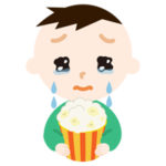 映画を見る男の子のイラスト3