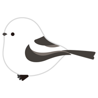 シマエナガのイラスト3