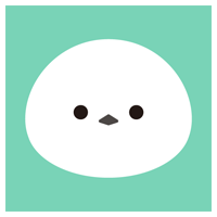 シマエナガのアイコンのイラスト2
