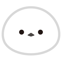 シマエナガのアイコンのイラスト1