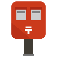郵便ポストのイラスト1