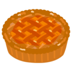 アップルパイのイラスト（ホール1）