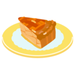 アップルパイのイラスト（カット2）