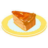 アップルパイのイラスト（カット2）