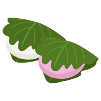 柏餅のイラスト3