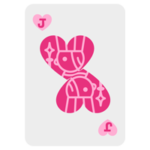 ランプのイラスト（ハート・J）
