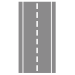 道路のイラスト（直線）1