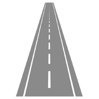 道路のイラスト（直線）2