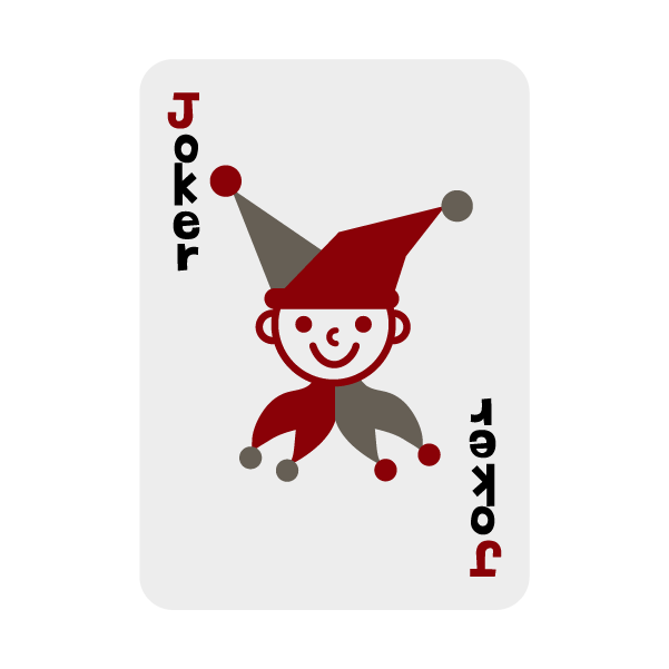 トランプのイラスト（ジョーカー）