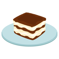 ティラミスのイラスト