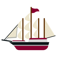 帆船のイラスト1