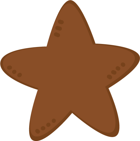 星型クッキーのイラスト