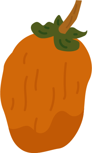 干し柿のイラスト