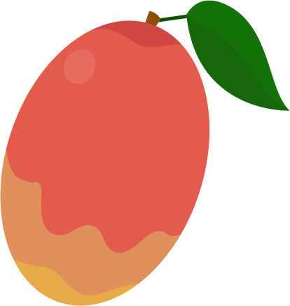 フルーツのマンゴーのイラスト1
