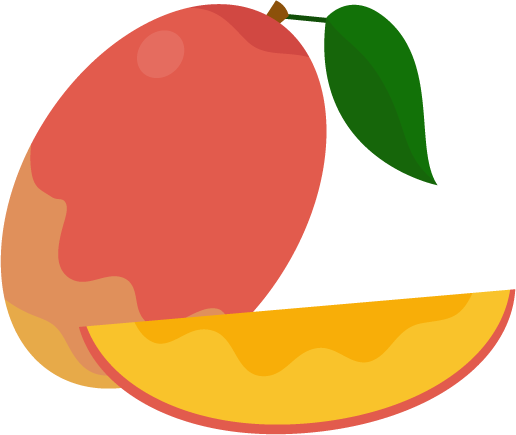 フルーツのマンゴーのイラスト4