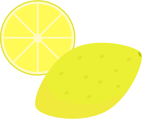 レモンのイラスト（複数）