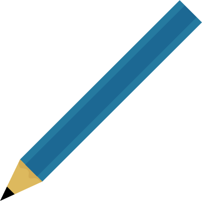 青の鉛筆のイラスト