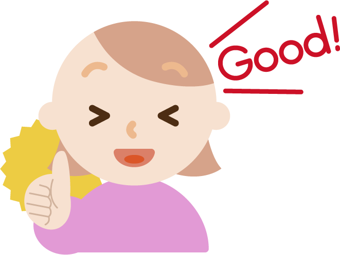 サムズアップする若い女性のイラスト Good 無料イラスト素材のillalet