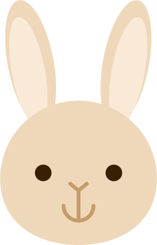 ウサギのアイコンのイラスト1