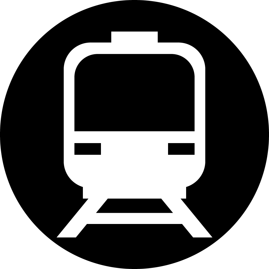 電車のアイコンのイラスト 白黒 丸 無料イラスト素材のillalet