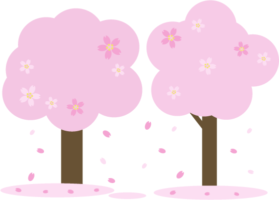 桜が散るイラスト