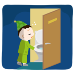 トイレに行く男の子のイラスト2