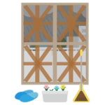 台風対策のイラスト
