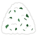 わかめおにぎりのイラスト