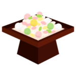 ひなあられのイラスト