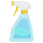 除菌・洗剤のスプレーのイラスト