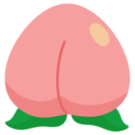 デフォルメした桃のイラスト2