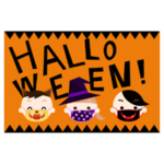 マスクをしたハロウィンのイメージイラスト