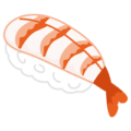 お寿司のイラスト（エビ）